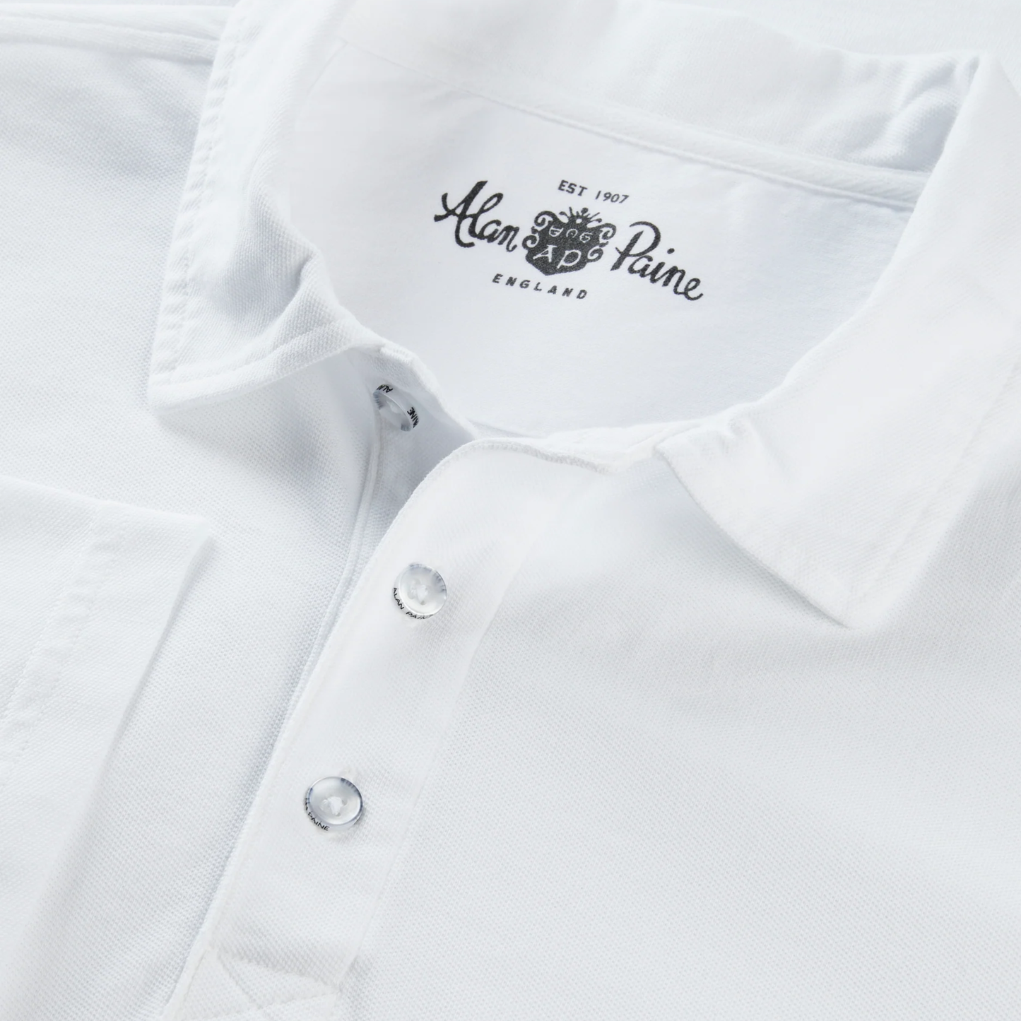 ALAN PAINE - Weymouth SS Washed Effect Pique Polo Shirt