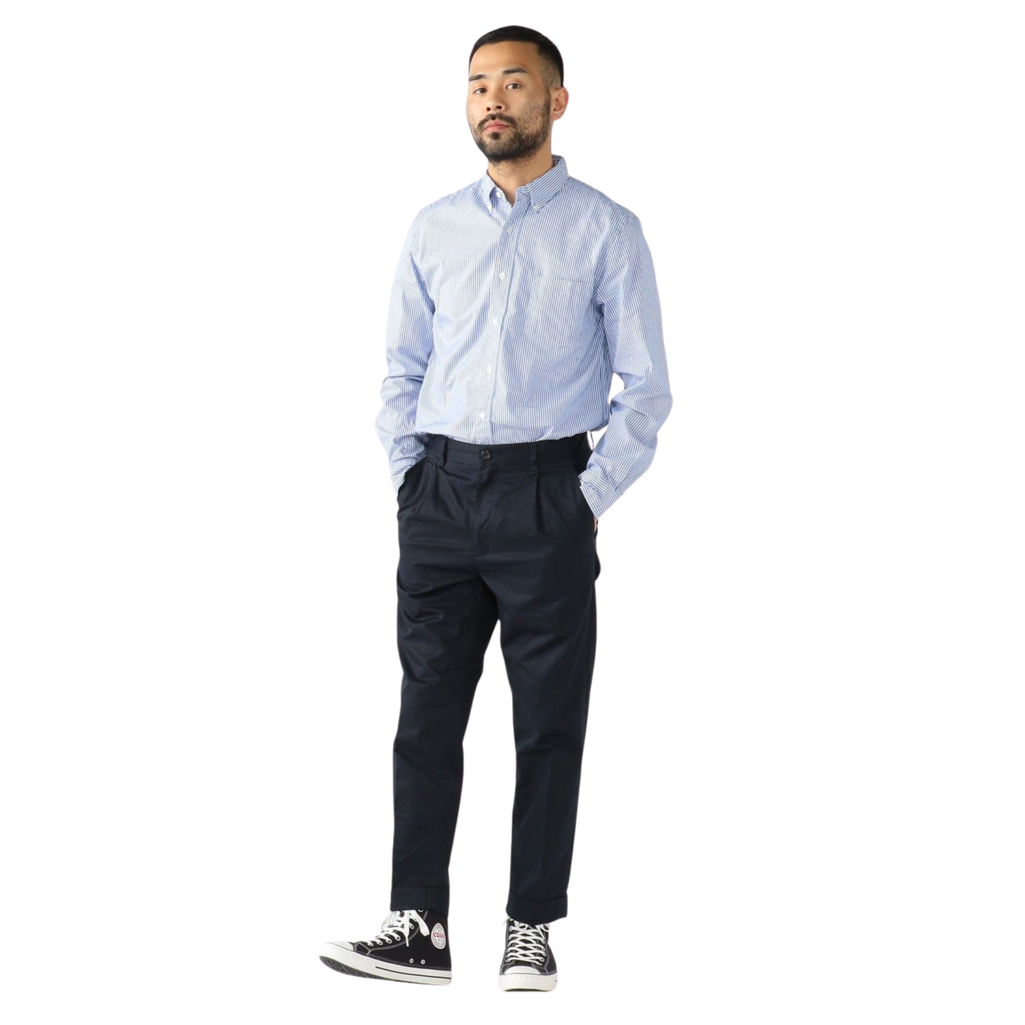 BEAMS+ - 1 Pleat 80/30 Twill Pant