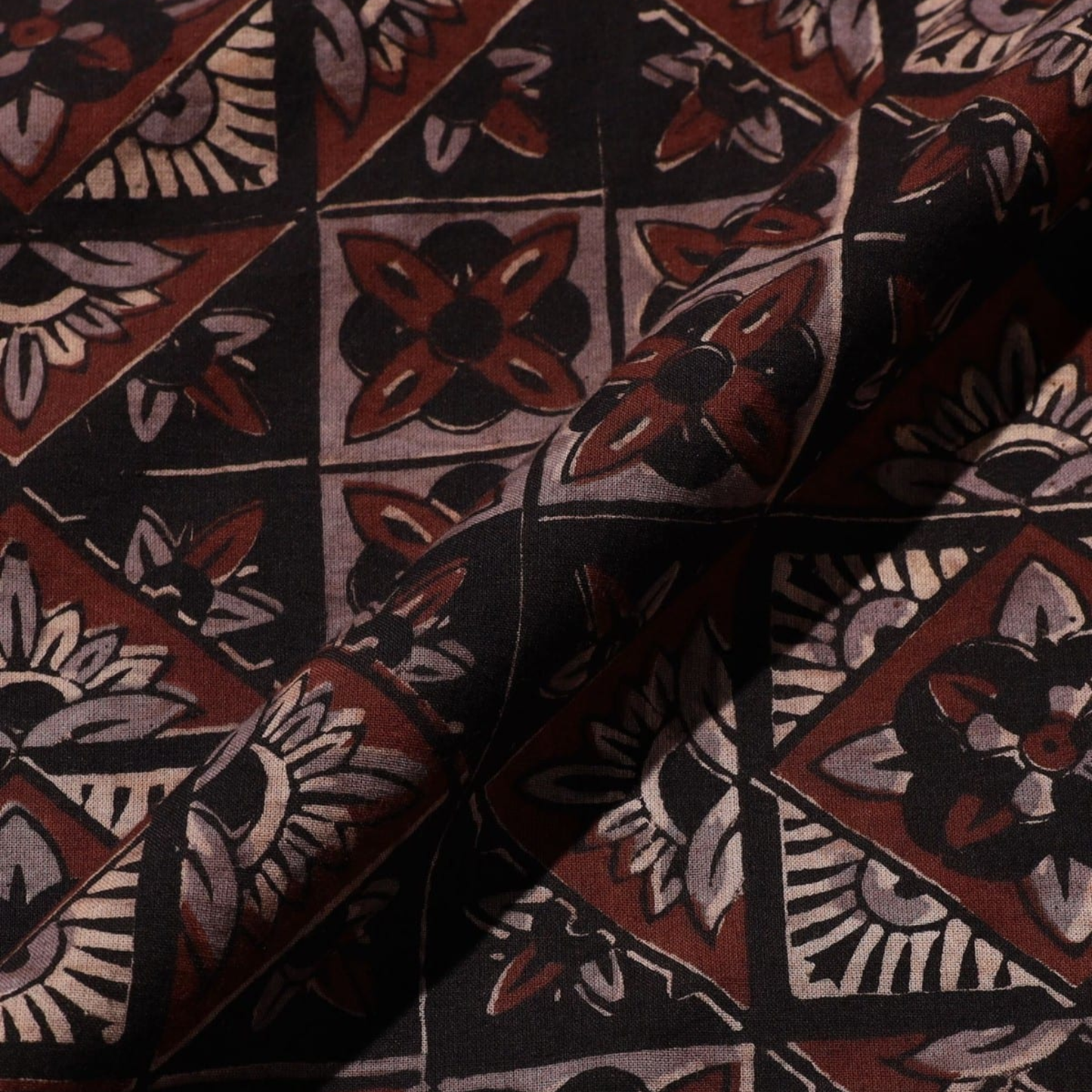 BEAMS+ - Open Collar Block Print Shirt