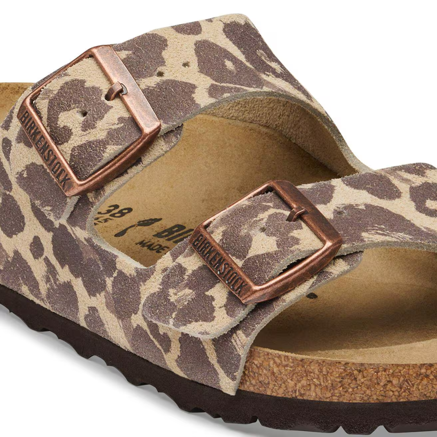 BIRKENSTOCK - Arizona Suede Leather Leo Sandcastle