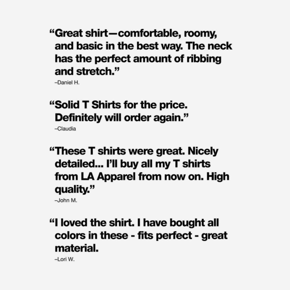 LOS ANGELES APPAREL - L\S 6.5oz Garment Dye Crew Neck T-Shirt