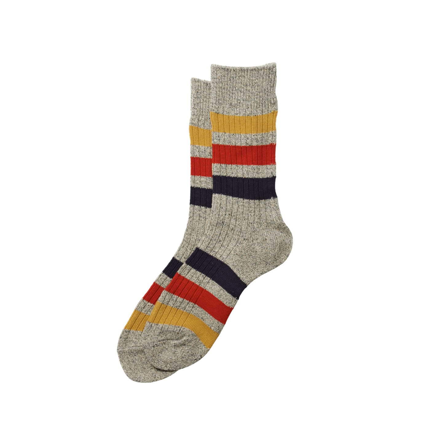 ROTOTO - Park Stripe Crew Socks