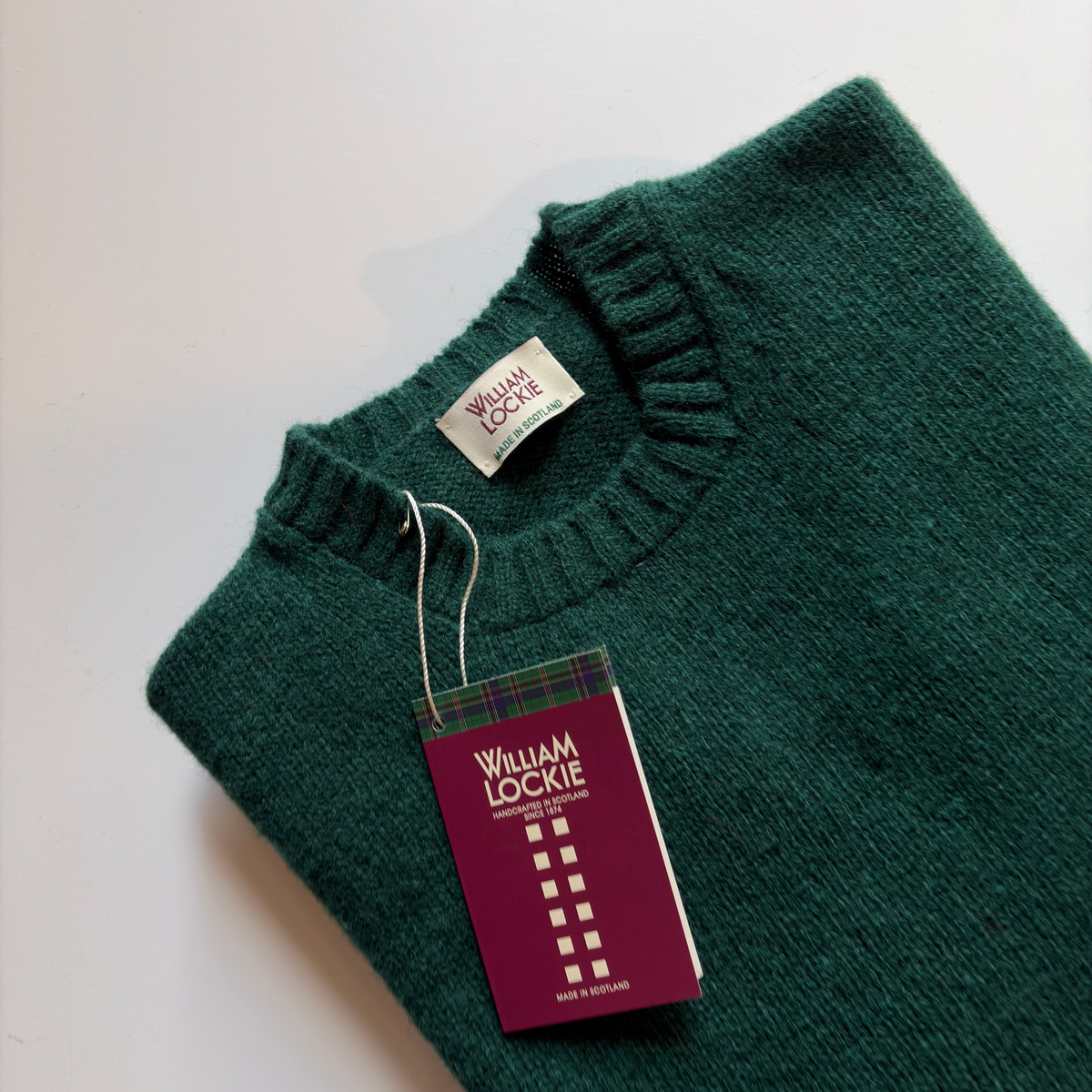 WILLIAM LOCKIE - Artyan Sh Lambswool Crew Forest/285