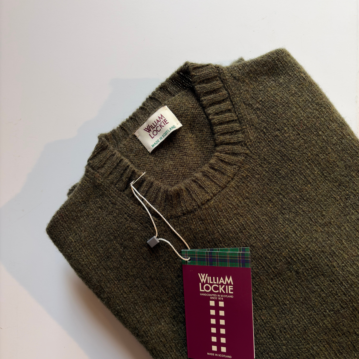 WILLIAM LOCKIE - Artyan Sh Lambswool Crew Loden