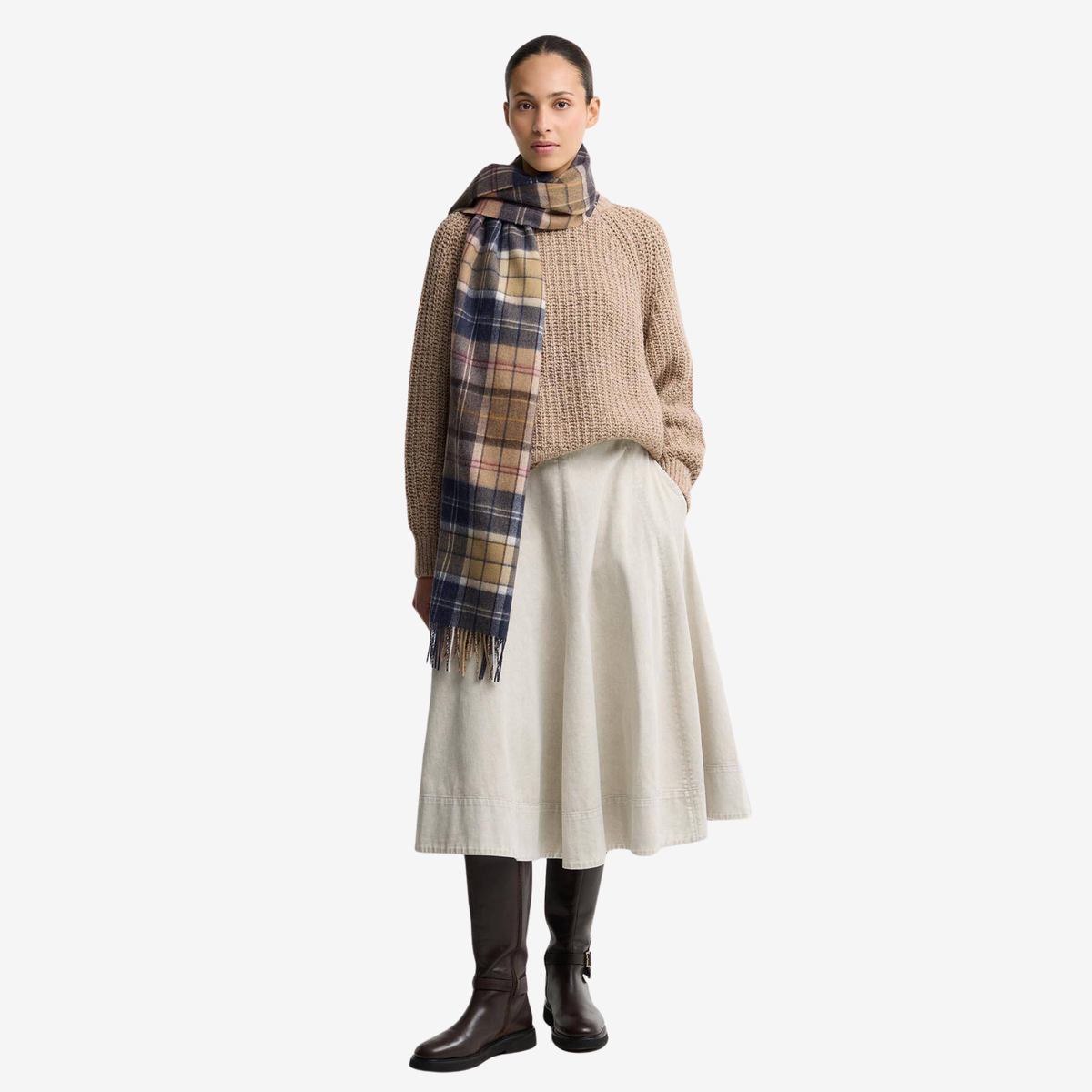 BARBOUR - W’ Serena Tartan Lambswool Scarf