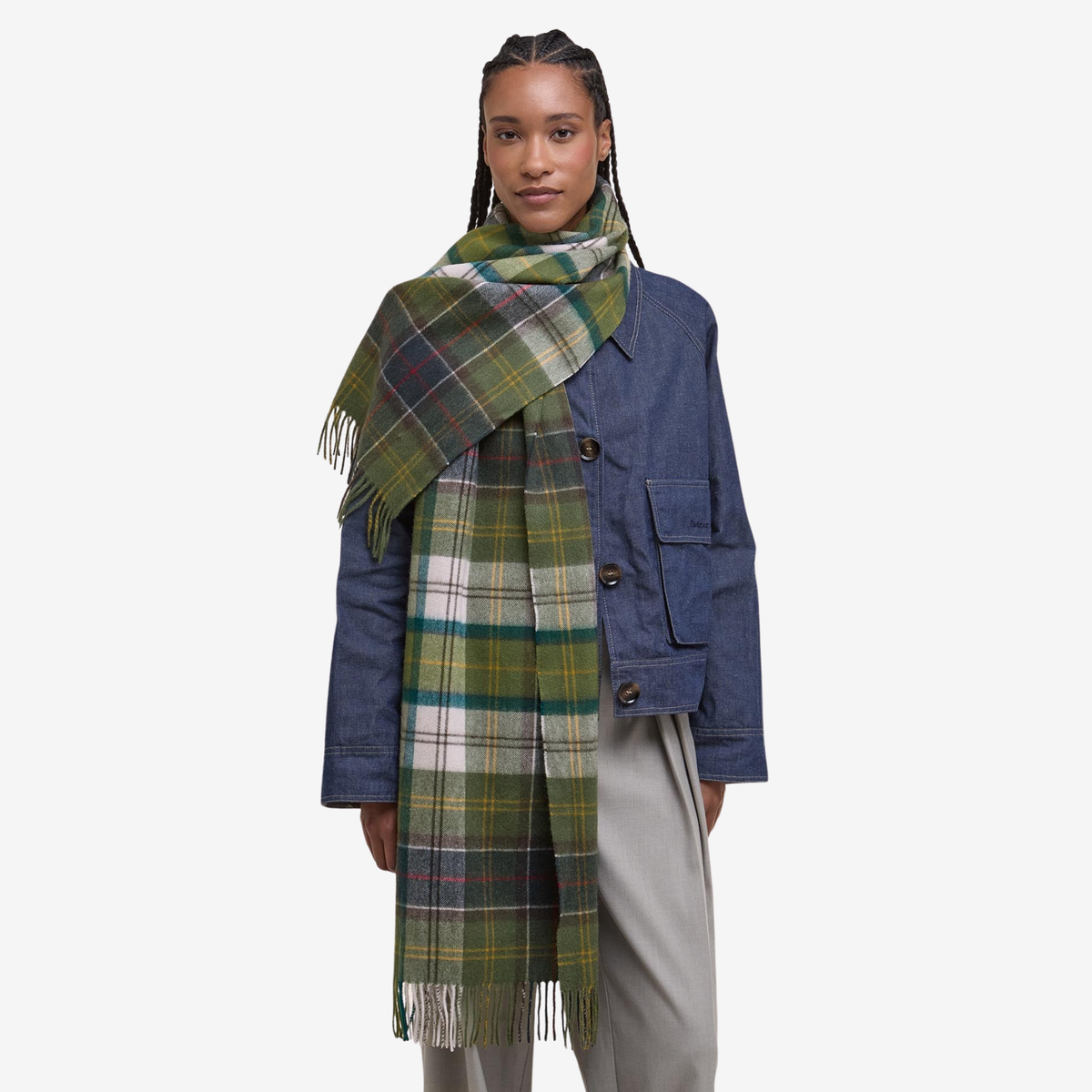 BARBOUR - W’ Serena Tartan Lambswool Scarf