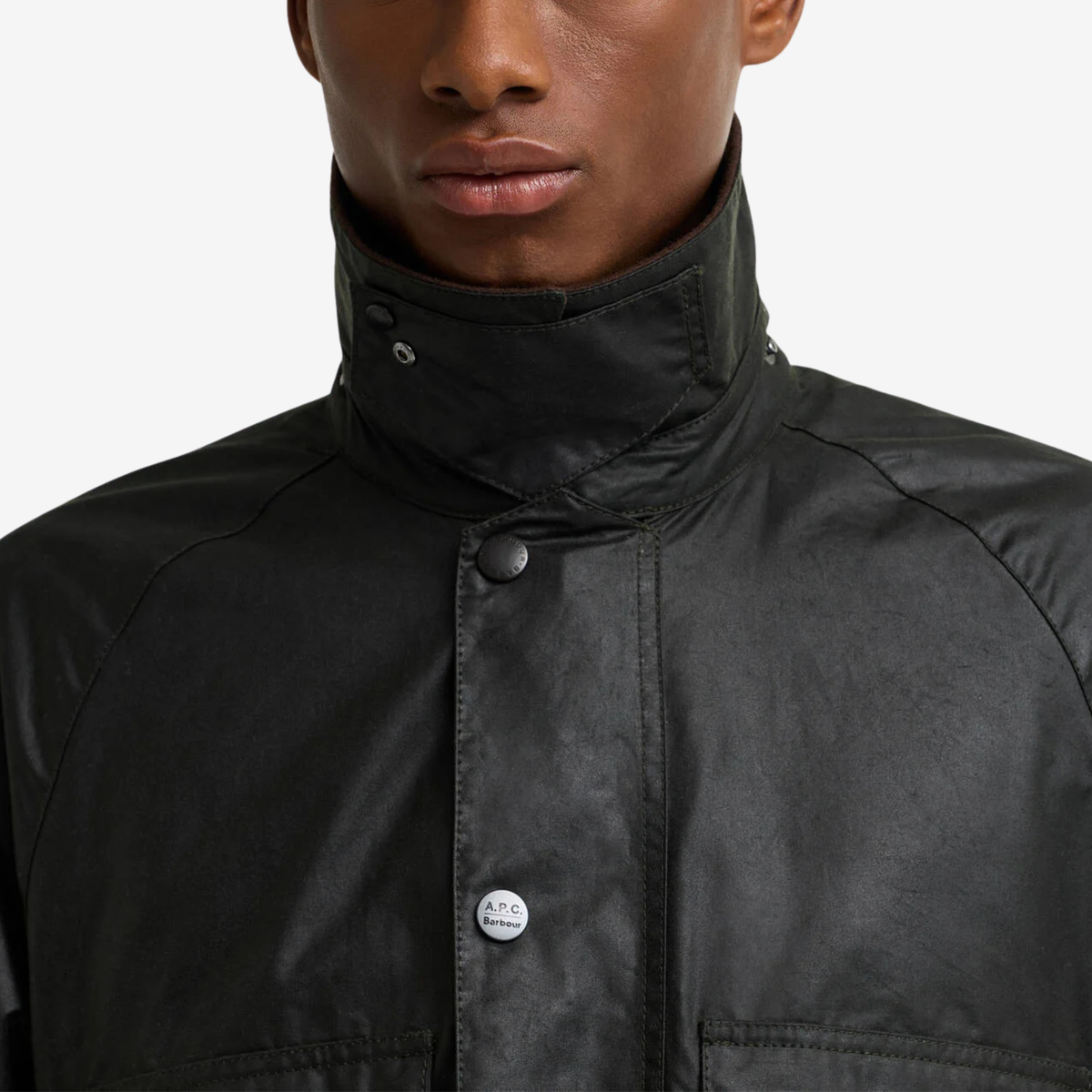 BARBOUR x A.P.C. - Sugarlump Bedale Long Wax Jacket