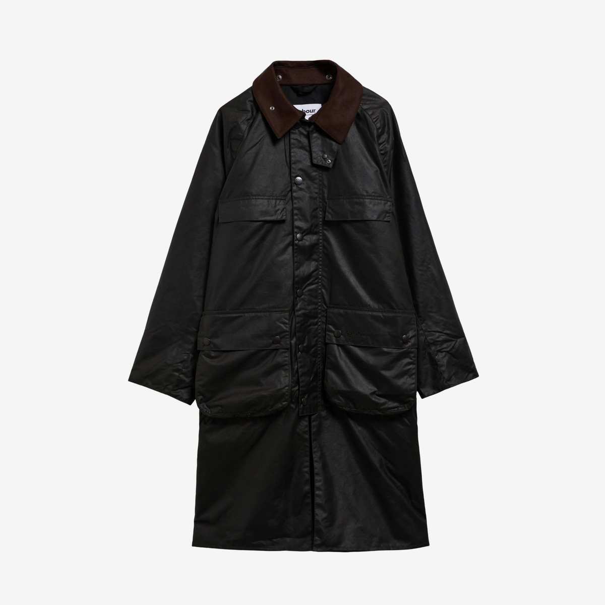 BARBOUR x A.P.C. - Sugarlump Bedale Long Wax Jacket