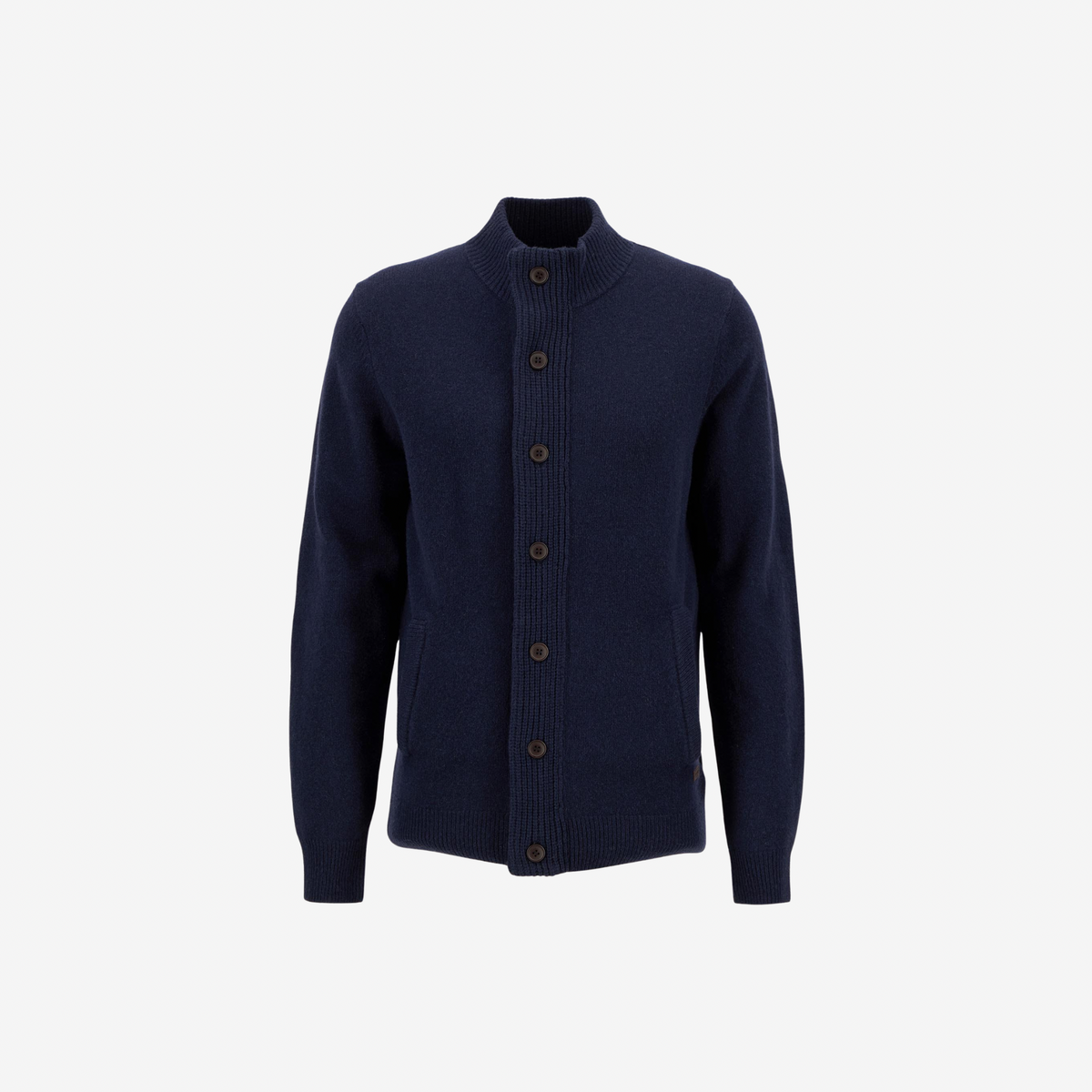BARBOUR - Essential Elbow Patch Zip Cardigan
