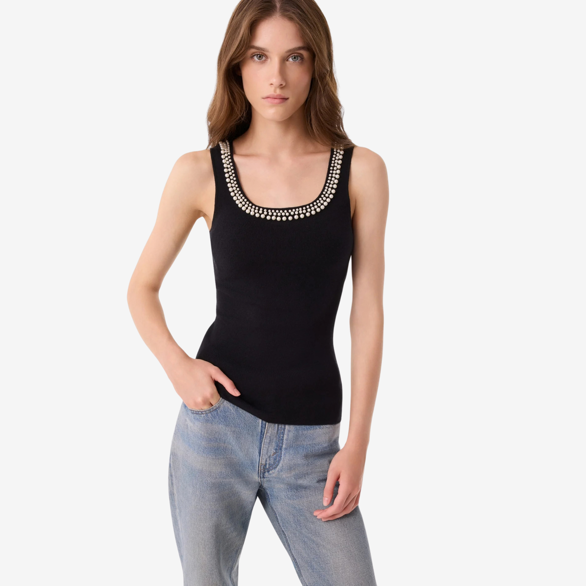 KUJTEN - W’ Naomi Pearl Tank Top