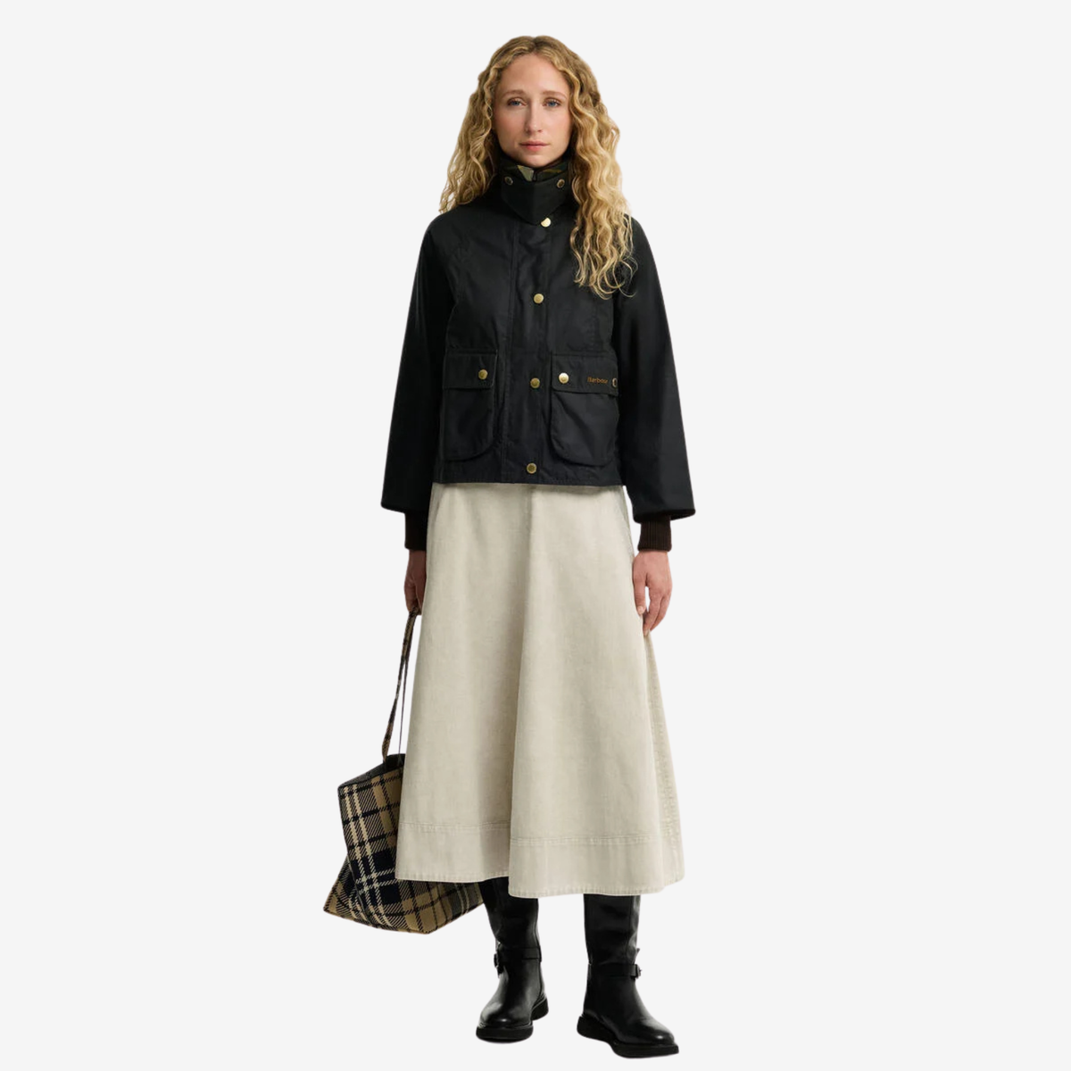 BARBOUR - W’ Cropped Beadnell Wax Jacket