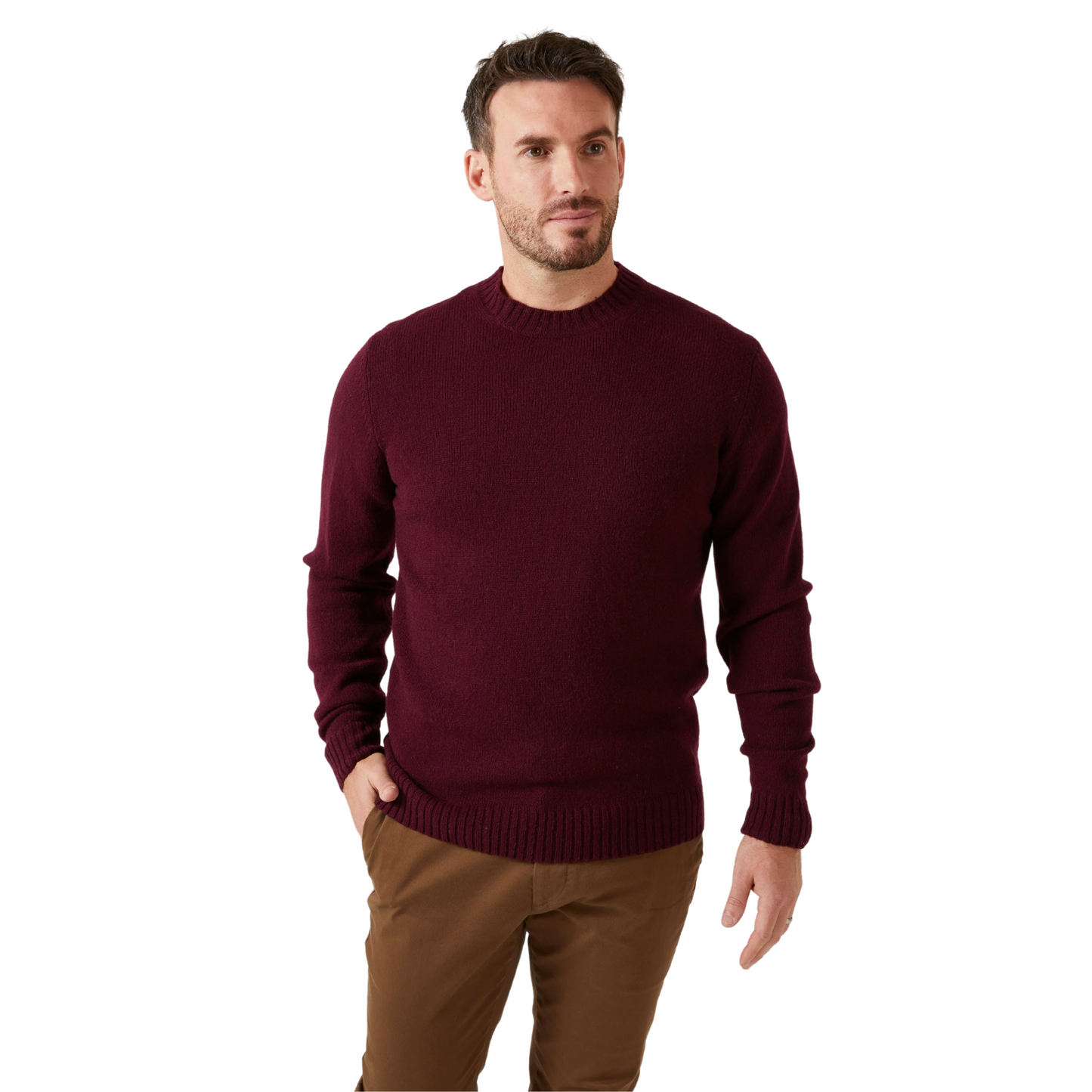 ALAN PAINE - Kinnadie Shetland Long Sleeve Crew Neck