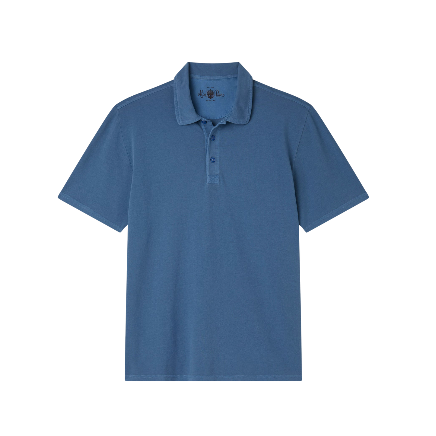 ALAN PAINE - Weymouth SS Washed Effect Pique Polo Shirt