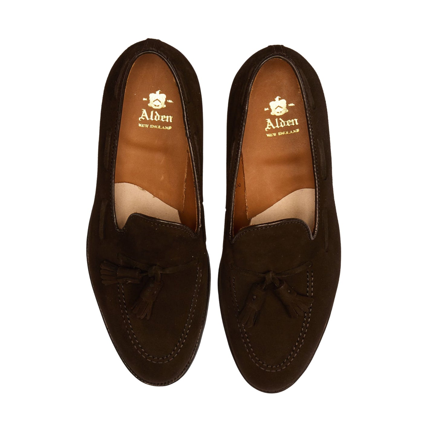 ALDEN - 666 Tassel Loafer Brown Suede