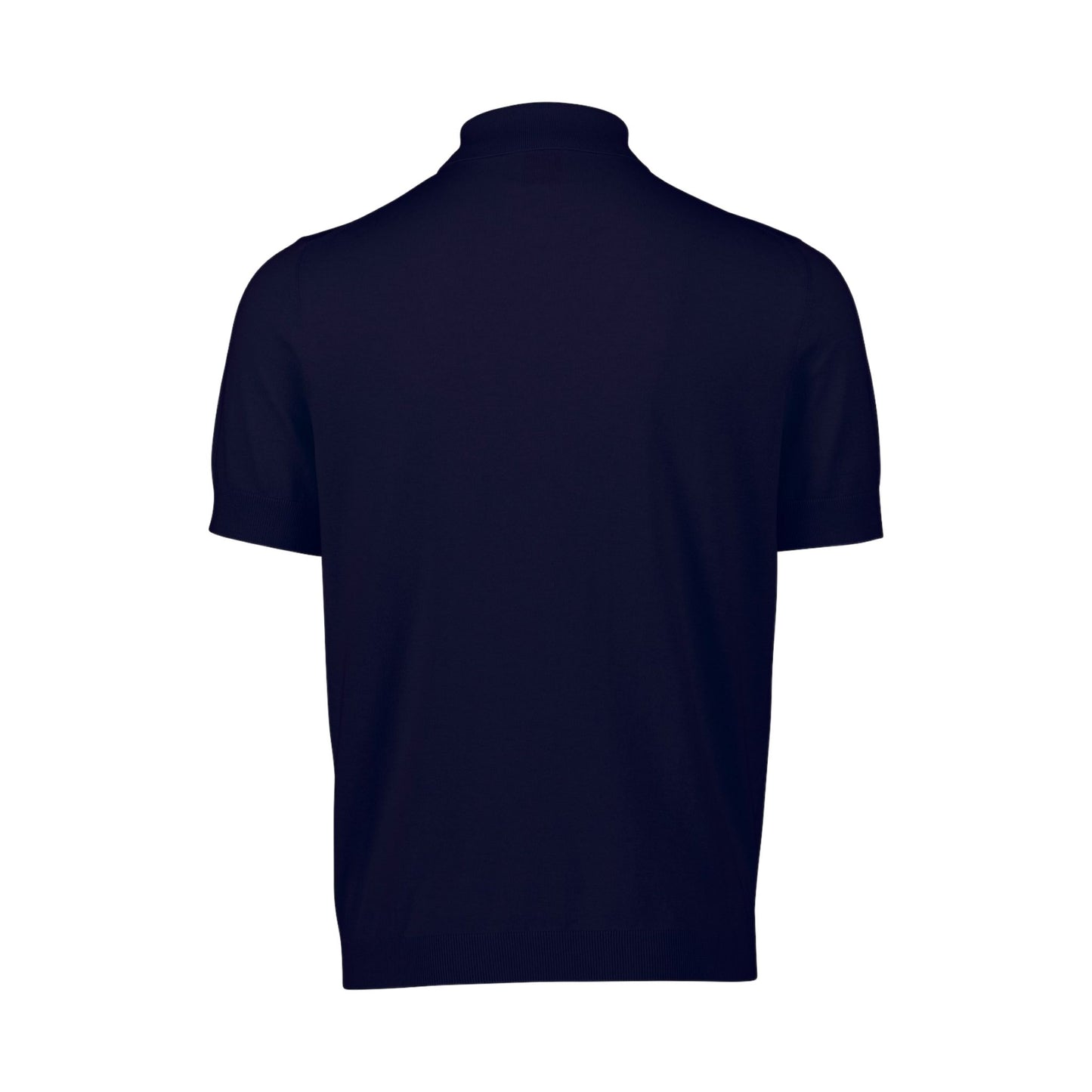 ALLUDE - Flat Knit Polo Sweater Navy