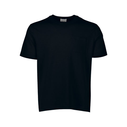 ALLUDE - Flat Knit T-Shirt Black