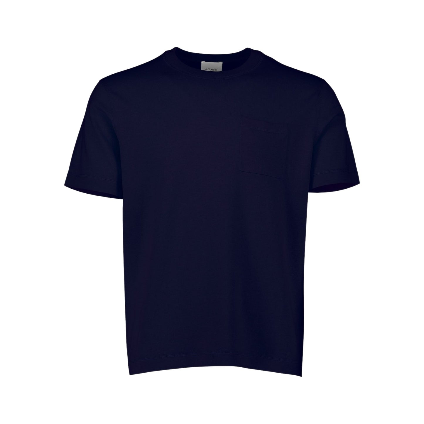 ALLUDE - Flat Knit T-Shirt Navy