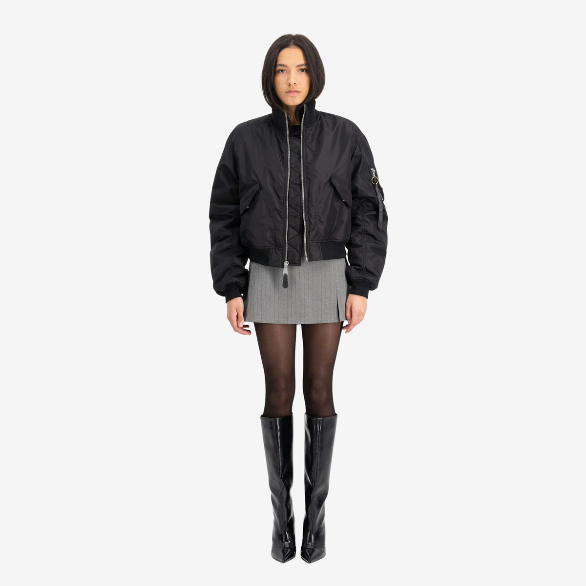 ALPHA INDUSTRIES - MA-1 Cropped Loose Bomber Jacket (Woman)
