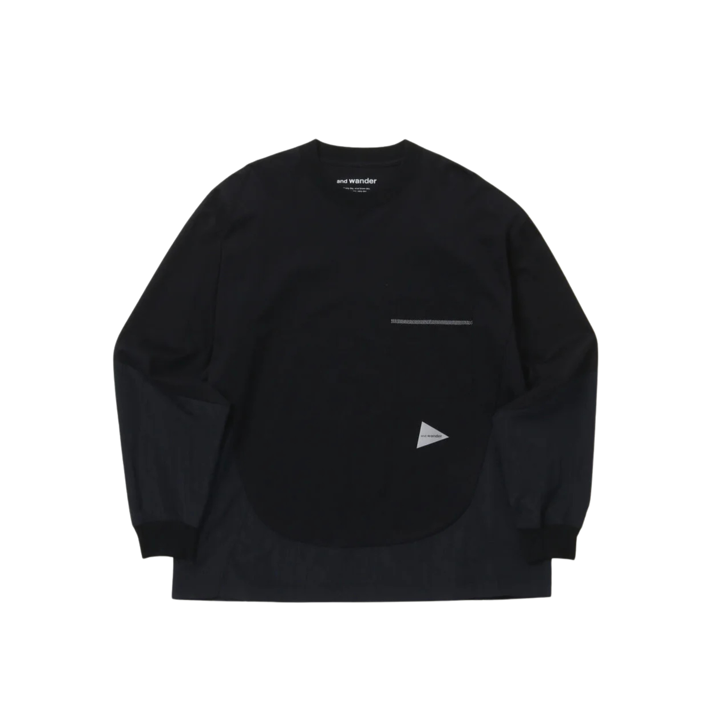 AND WANDER - L\S Combi T-Shirt
