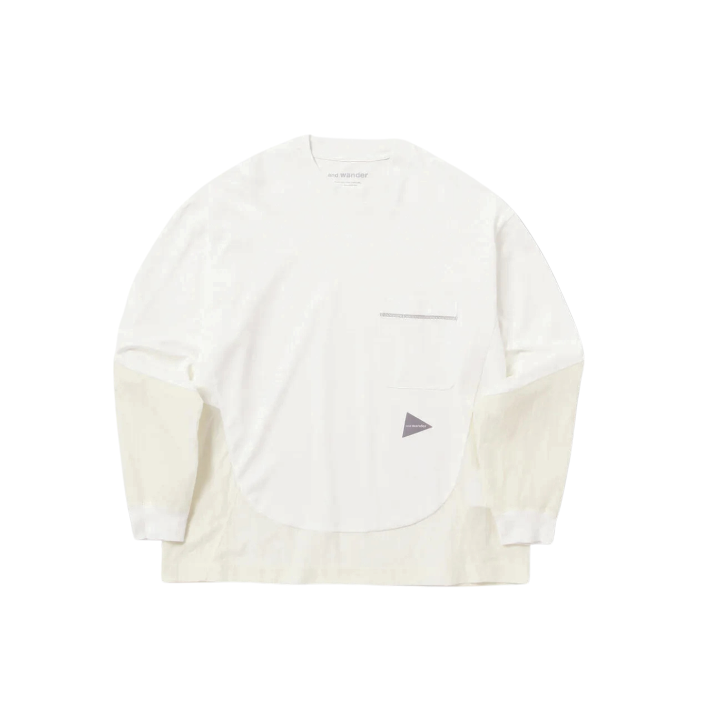 AND WANDER - L\S Combi T-Shirt