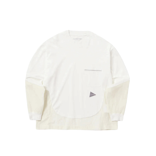 AND WANDER - L\S Combi T-Shirt