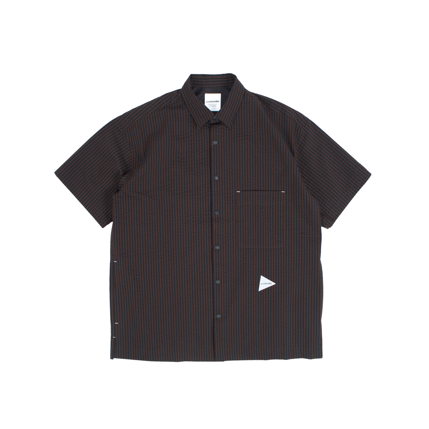AND WANDER - S\S Dry Soft Seersucker Shirt