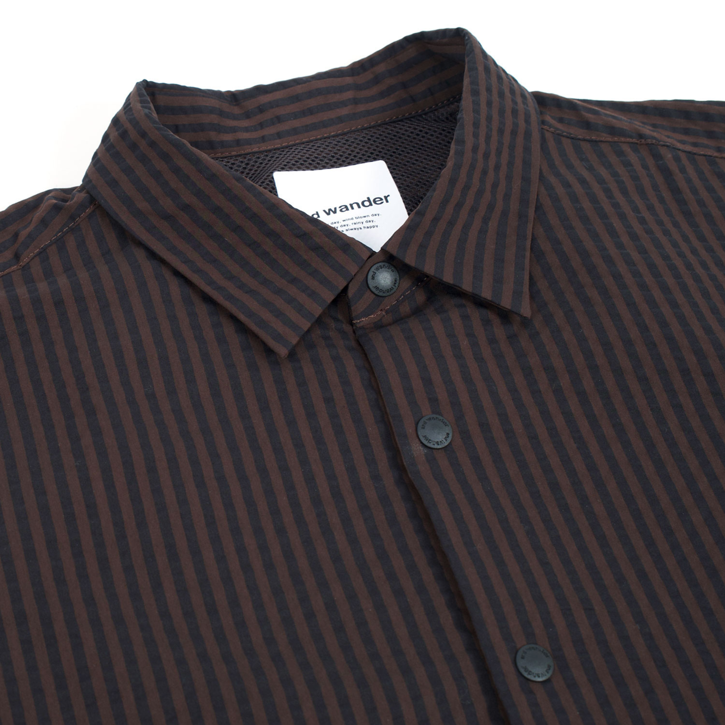 AND WANDER - S\S Dry Soft Seersucker Shirt