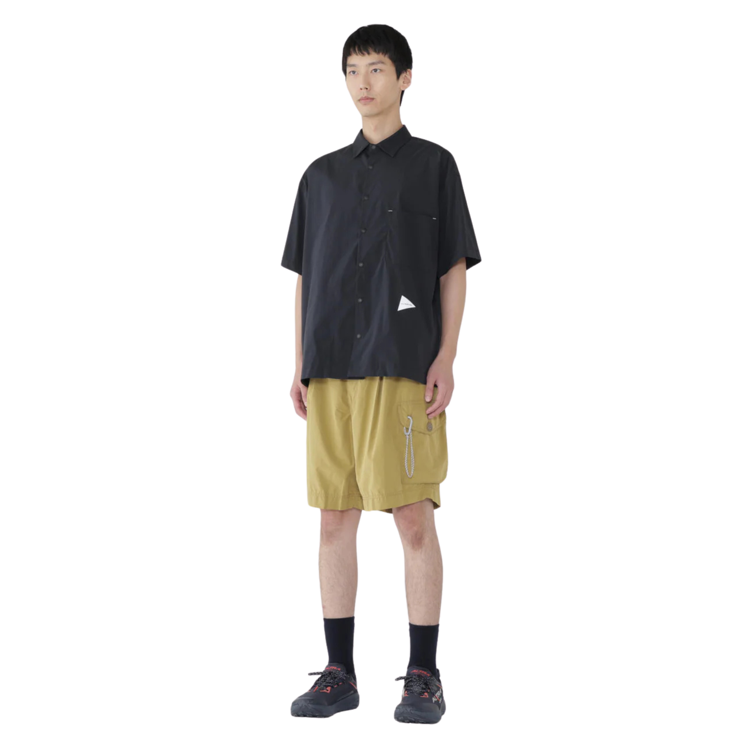 AND WANDER - S\S UV Cut Stretch Shirt