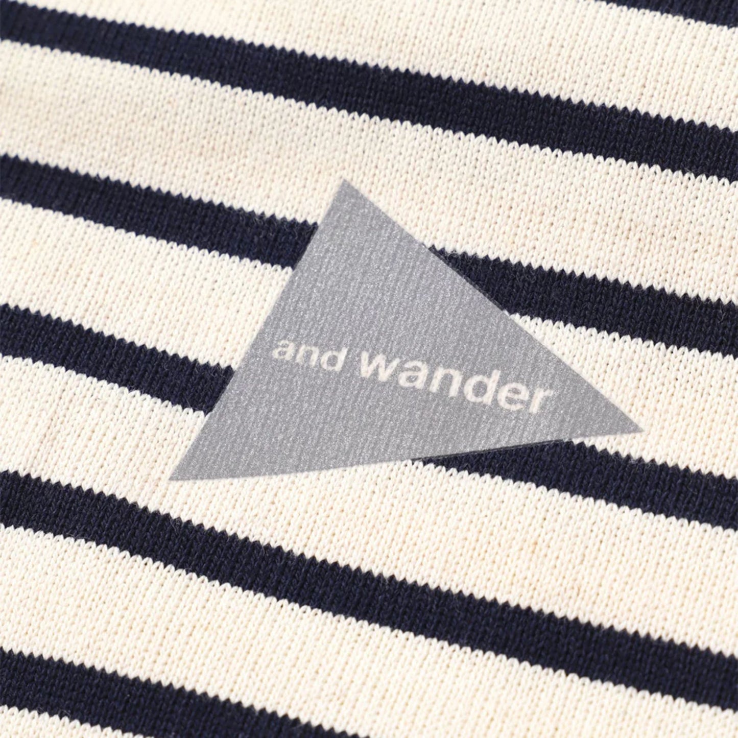 AND WANDER - Stripe Pocket L/s T