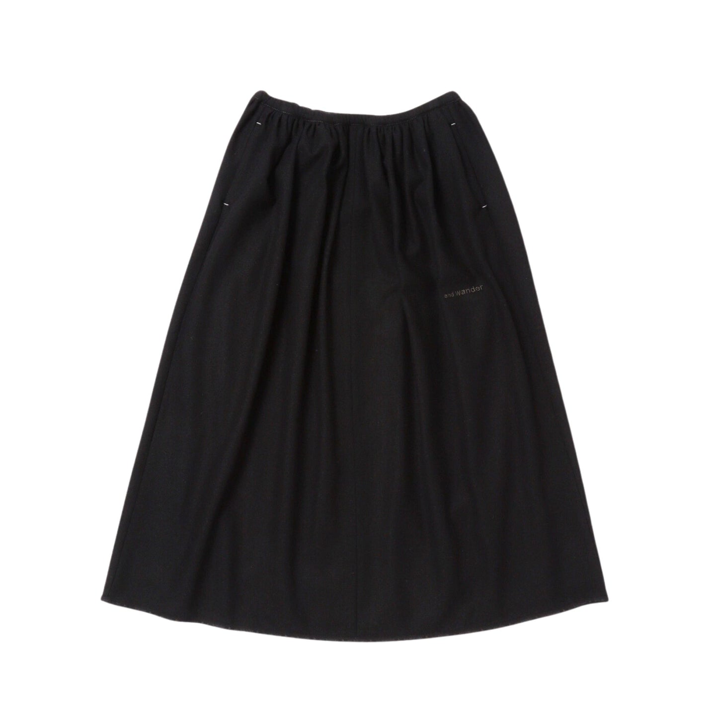 AND WANDER - W' Rewool Tweed Skirt
