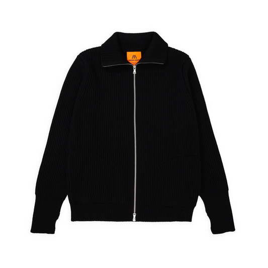 ANDERSEN ANDERSEN - Navy Full Zip Pockets Black