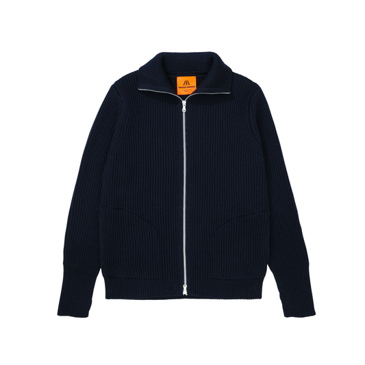 ANDERSEN ANDERSEN - Navy Full Zip Pockets