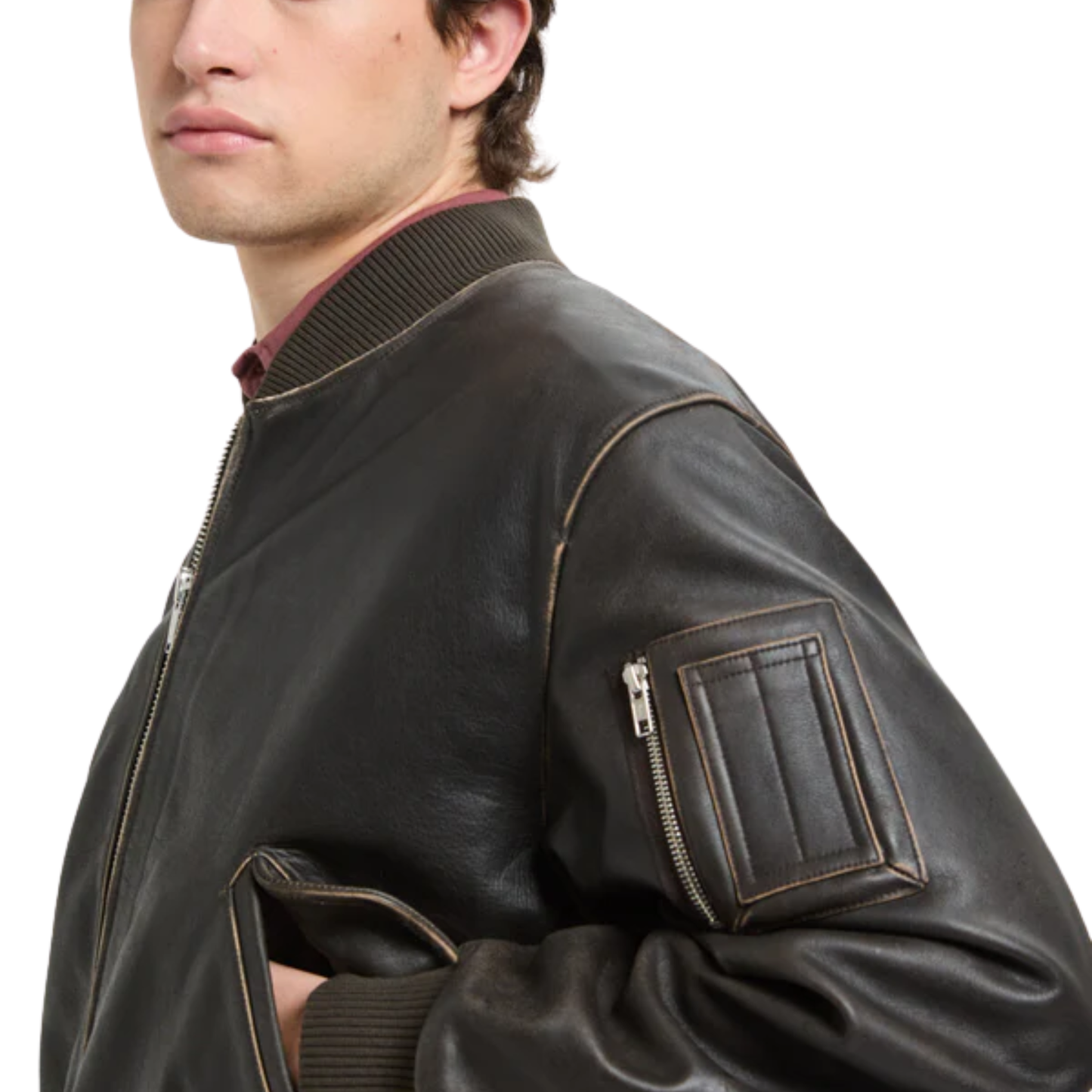 BARACUTA - Leather Flight Jacket