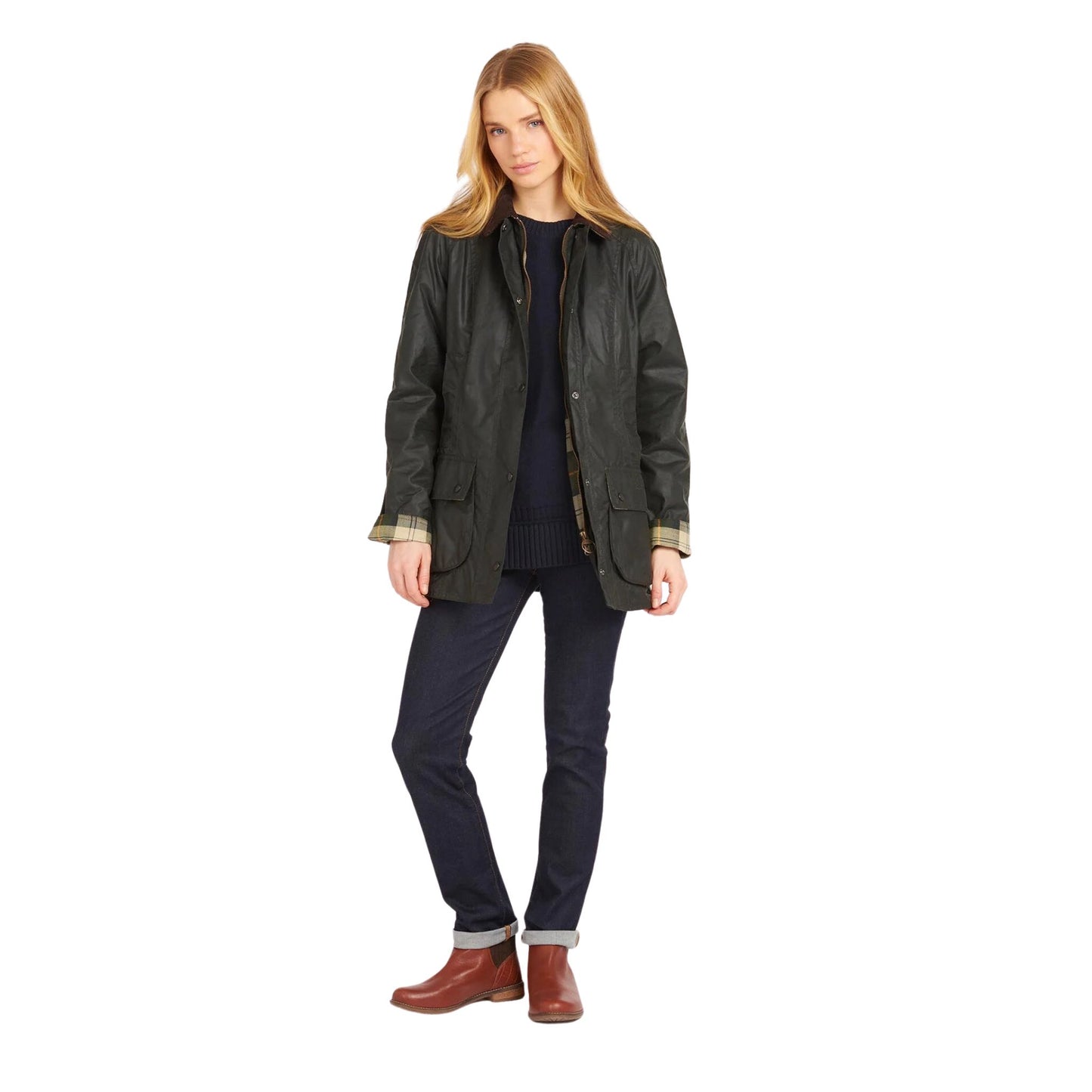 BARBOUR - Beadnell Wax Jacket Sage