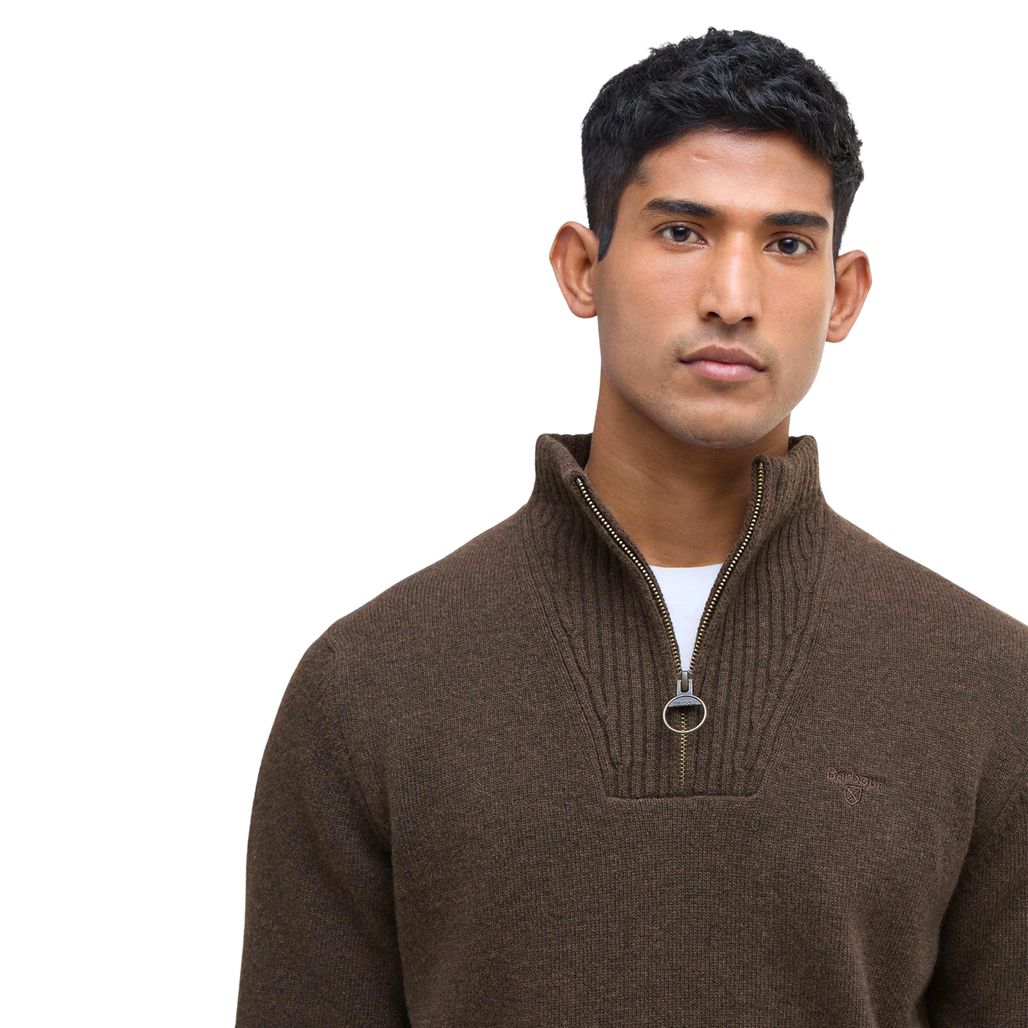 BARBOUR - Essential L/Wool Half Zip