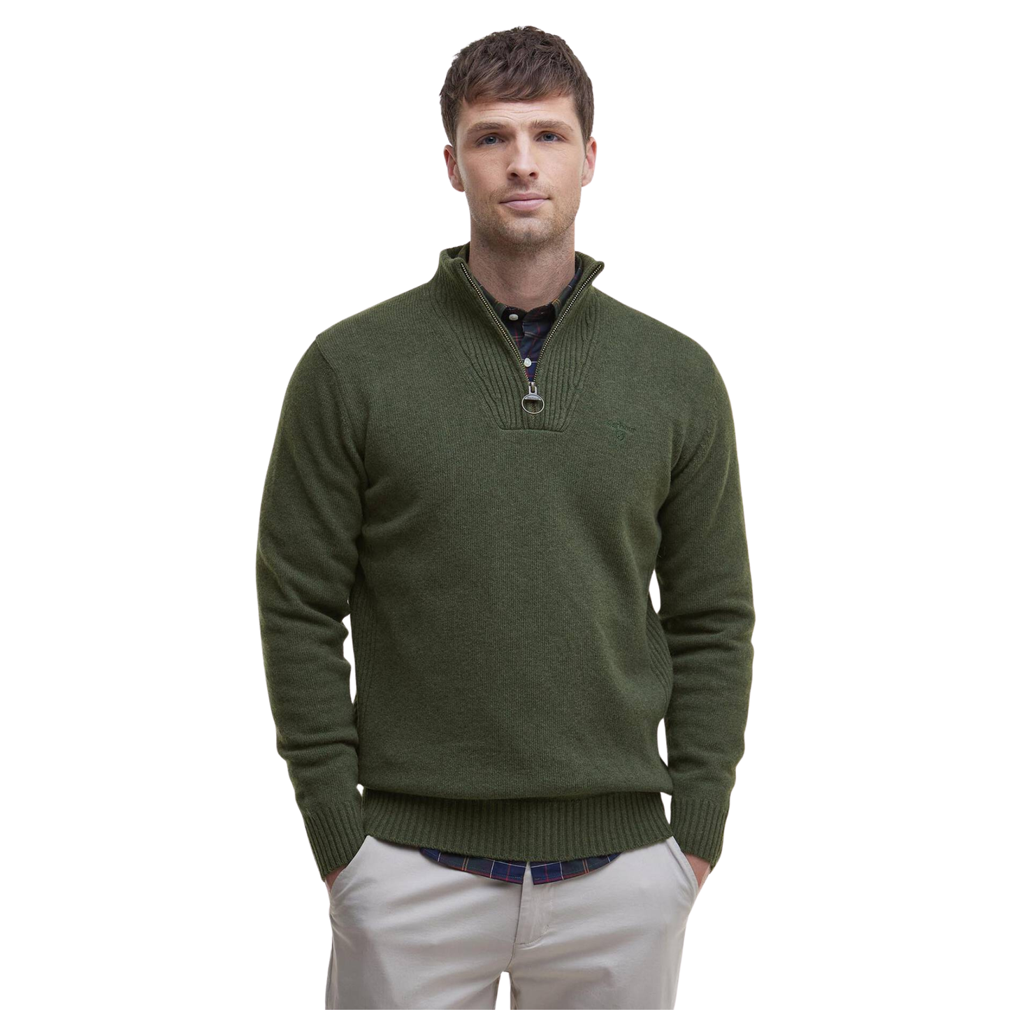 BARBOUR - Essential L/Wool Half Zip