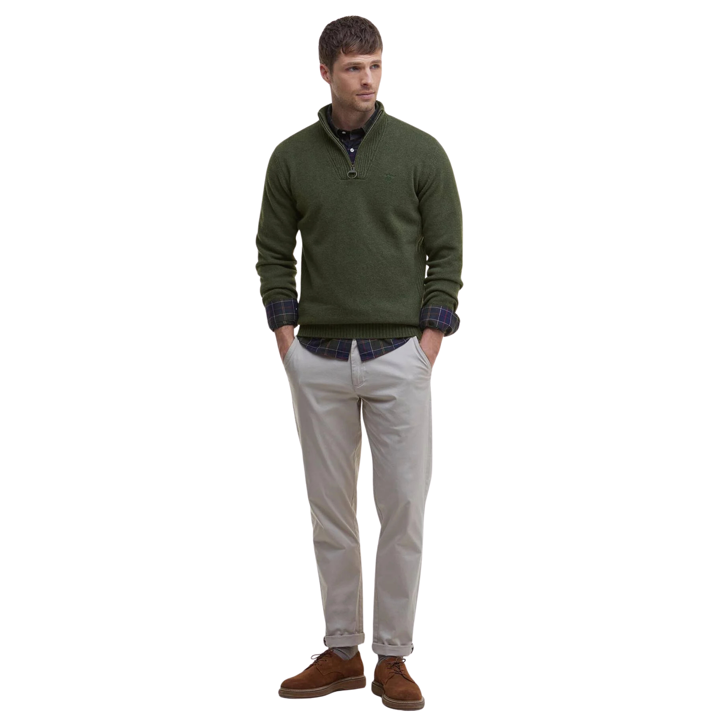 BARBOUR - Essential L/Wool Half Zip