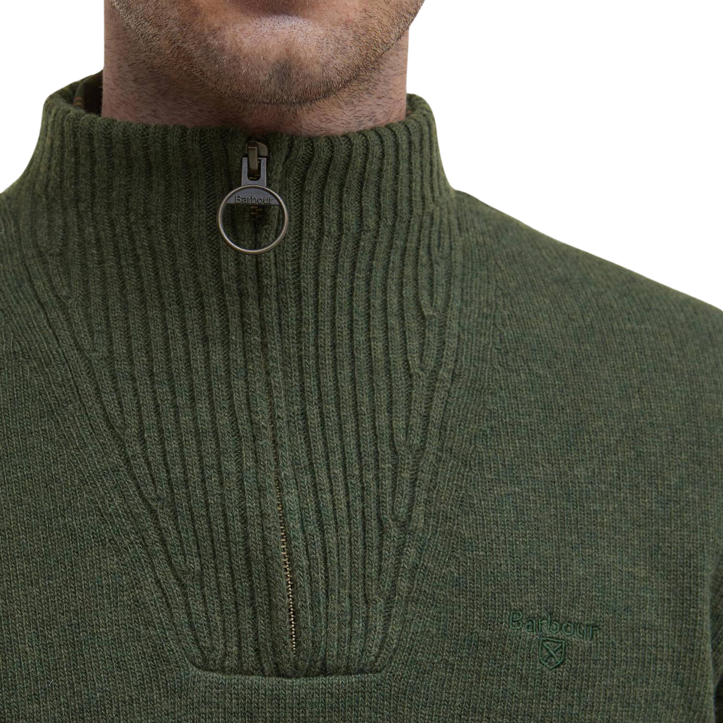 BARBOUR - Essential L/Wool Half Zip