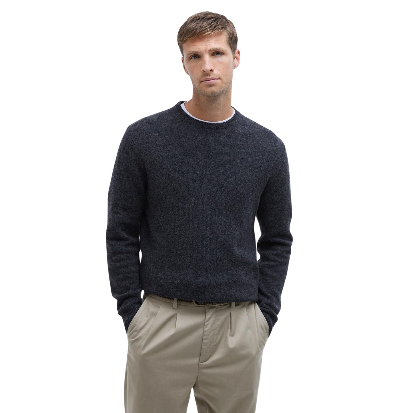 BARBOUR - Essential Patch Crewneck Sweater