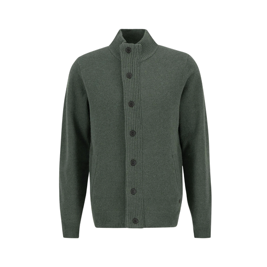 BARBOUR - Essential Patch Zip Through Knit