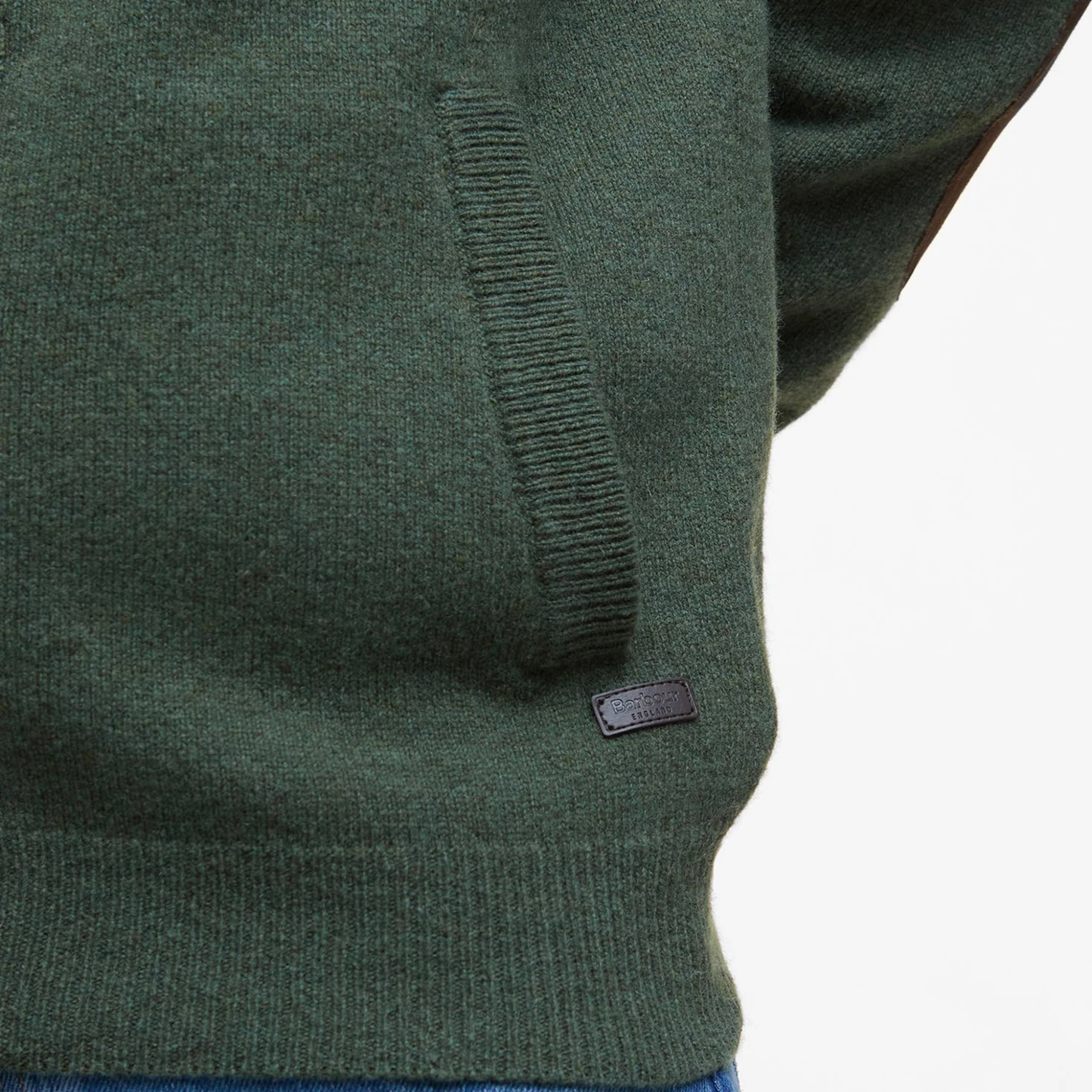 BARBOUR - Essential Patch Zip Through Knit