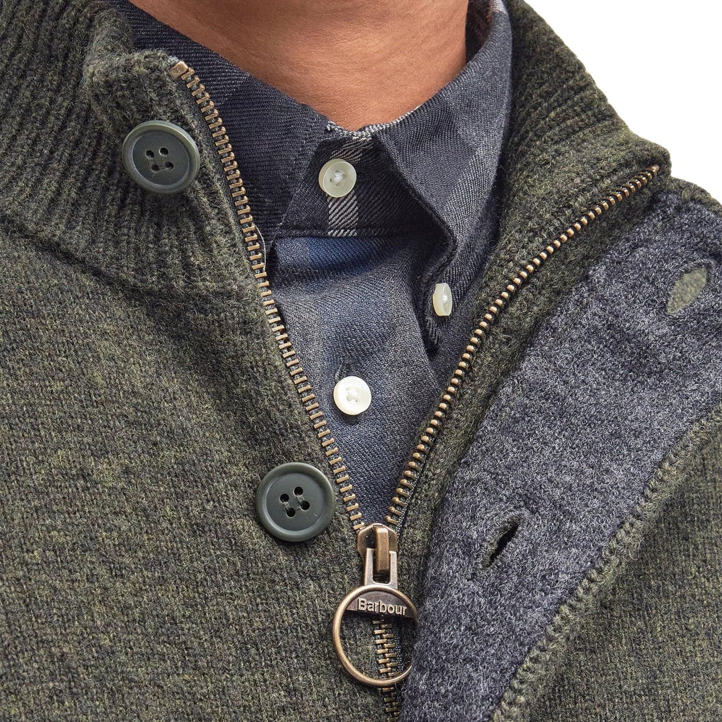 BARBOUR - Essential Patch Zip Through