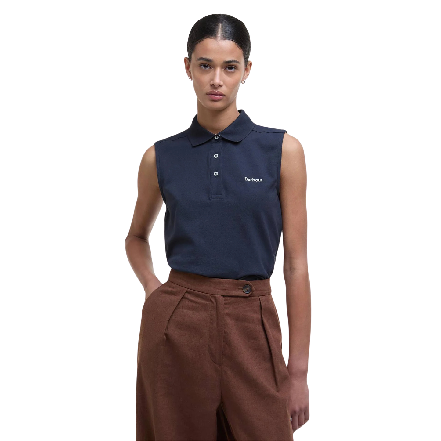BARBOUR - W' Bowford Sleeveless Polo Top
