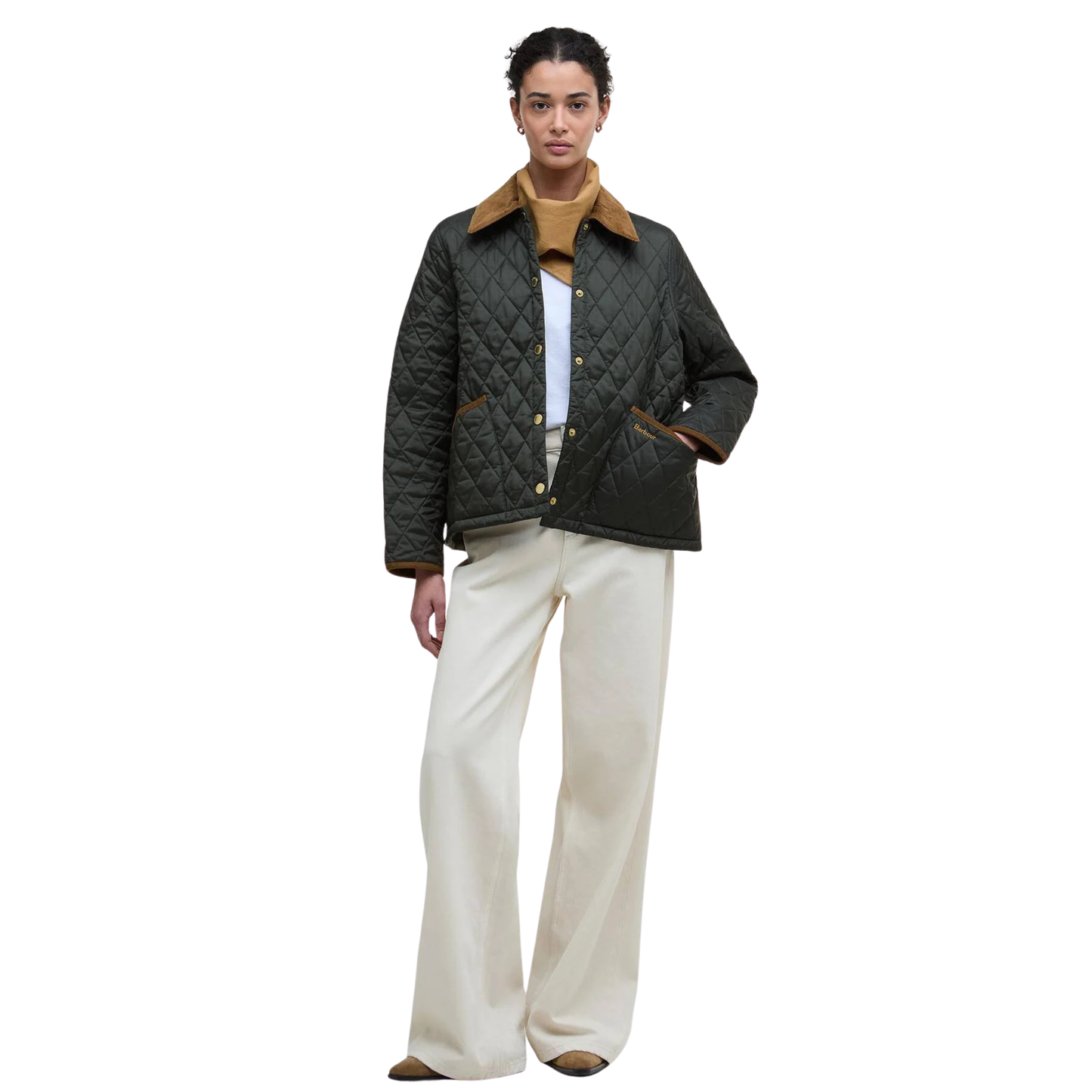 BARBOUR - W' Icons Cropped Liddesdale Quilt Jacket