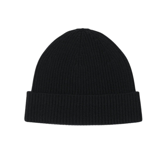 BATONER - Solid Wool Knit cap Black