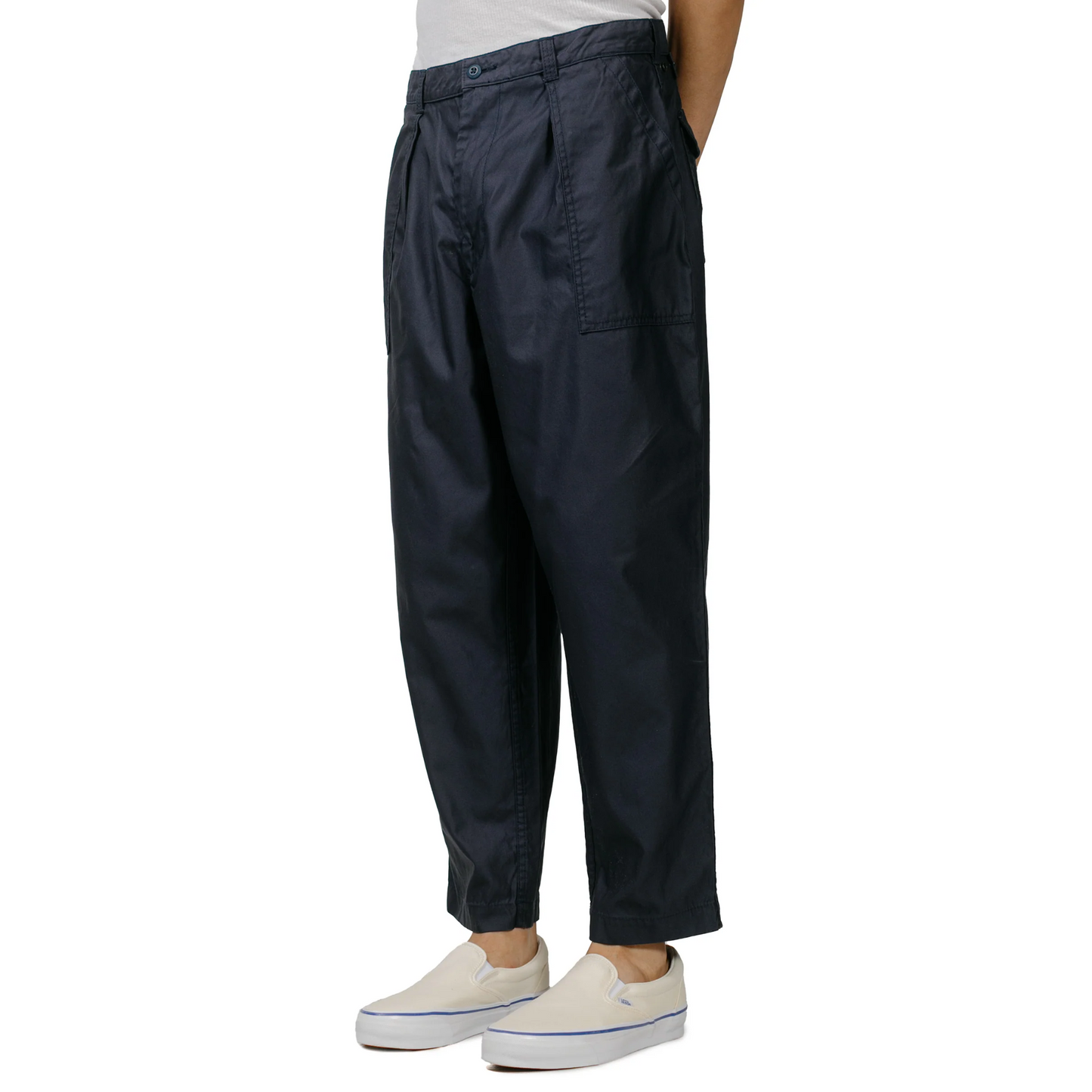 BEAMS+ - 1 Pleat  Baker 80/30 Back Satin Pant