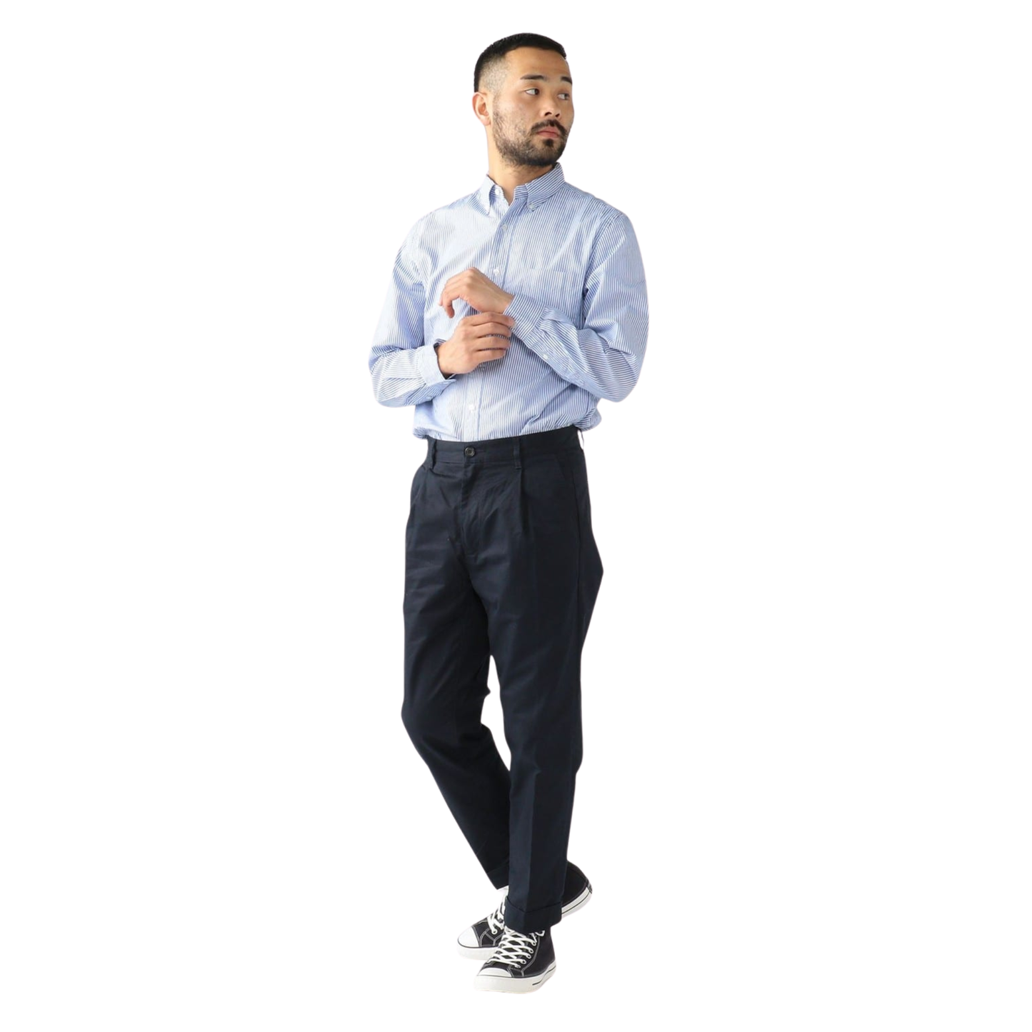 BEAMS+ - 1 Pleat 80/30 Twill Pant