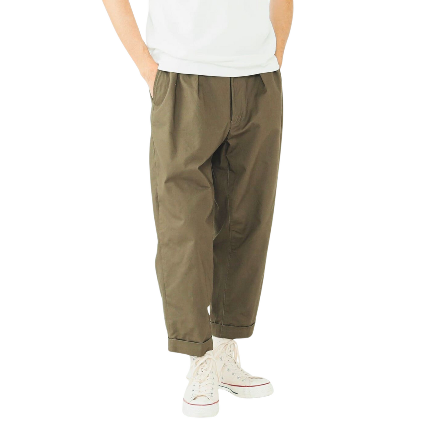 BEAMS+ - 2 Pleats Pant Twill Pant