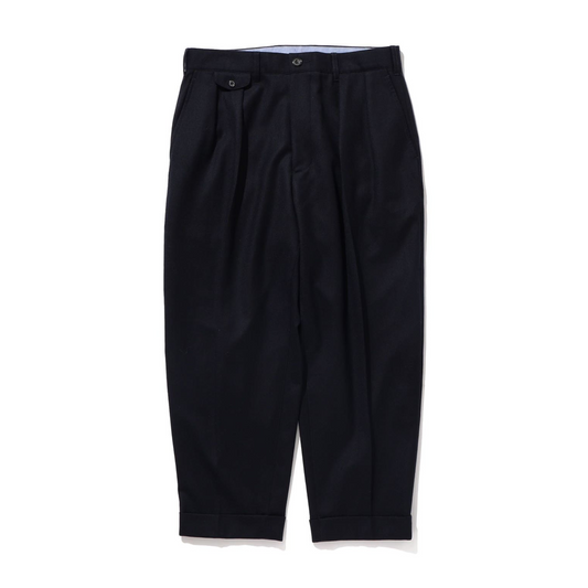 BEAMS+ - 2 Pleats Tapered Flannel Pant