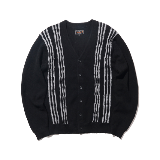 BEAMS+ - Born Stripe 14G Cardigan